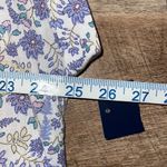 Lucky Brand Womens Floral Cap Sleeve Popover Shirt Multicolor Size Medium NWT Photo 8