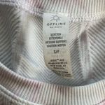 Aerie Offline  Seamless Longline ribbed knit Sports Bra purple tie dye size S Photo 5