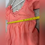 Altar'd State Altar’d State Puff Sleeve Sundress Sun dress Mini Dress Lined Large Cotton Coral Photo 10