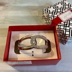 Jaclyn Smith NWT Silver Tone & Rhinestone Stretch Bracelet w/Box (2015) Photo 0