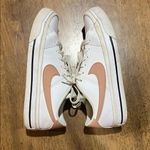 Nike Women's White and Peach Sneakers Photo 2