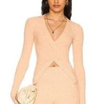 Alix NYC / Revolve Inez Twist Front Crop Top in Peachy Photo 4