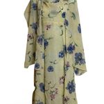 Vintage CDC Long Dress + Scarf Yellow Size 6P Photo 1