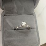 White gold engagement ring Silver Size 6 Photo 1