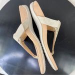 Vionic Wanda Leather T-strap Thing Sandals Beige 7 Bone Snake Embossed Photo 6