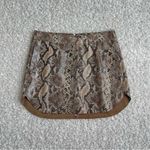 Karina Grimaldi  Snake Print Mini Skirt - Gray Photo 2