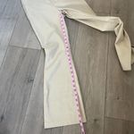 ZARA  faux leather pants high waist bone beige tan Photo 5