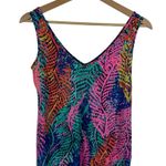 Lilly Pulitzer  Womens Gigi V-Neck Tank Top in Electric Feel Sz XS Vacation Beach Photo 1