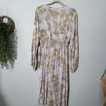 Tinsel Midi Wrap Midi Dress Snake Print Neutral Tones Petite LG Feminine Career Gray Size undefined Photo 11