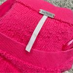 Free People  Found My Friend Boucle Pullover Sweater Rock Candy Hot Pink Small S Photo 5