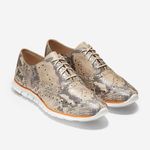 Cole Haan  ZERØGRAND Wing Ox Closed Hole Ii Python Printed Leather Shoes‎ … Photo 0