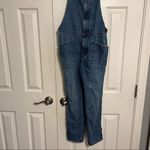 Madewell medium wash denim overalls size small Photo 3