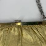 Vintage Harry Levine Gold Lamé Evening Bag HL USA Metallic Purse 60s Disco Glam Photo 2