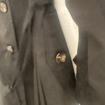 TOWER Sz 2XL Long Black Trench Coat w/ Removable Liner Double Breasted‎ Belt Photo 4