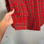 Xirena Women's Sierra Red Stone Plaid Flannel Sz XS Casual Snap Button Preppy Photo 9