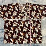 S.C.R.U.B.S. Dog Cat Heart Love Scrub Top Large Photo 5