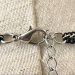 BlackĀ silver chain long necklace with rhinestoneāballs Photo 13