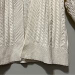 Croft & Barrow Cable Knit Open Cardigan Creamy White Size L Photo 2