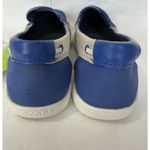 Crocs Walu Women’s Canvas Loafers Slip-On Blue US 9 Boat Shoes Photo 4