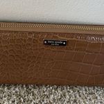 Kate Spade LARGE CONTINENTAL ZIP AROUND LEATHER WALLET CLUTCH COGNAC BROWN Photo 6