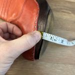 Anthropologie Schuler & Sons Philadelphia Leather Clog Ankle Bootie Heels Orange Photo 10