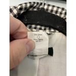 J.Crew Black White Gingham Utility Jacket Womens Size 8 Zip Front Pockets Photo 3