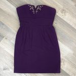 Max and Cleo  Rhinestone Detail Strapless‎ Sheath Dress Purple 2 Photo 7
