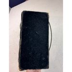 VTG Pappagallo Black Woven Basket Purse with Gold Detail and Red Gingham Lining Photo 6