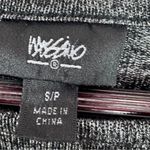 Mossimo Supply Co Mossimo Metallic Shimmer Asymmetrical Hem Dolman Sleeve Top Black Silver Small Photo 9