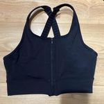Athleta nwot black zipup sports bra top size xs Photo 0