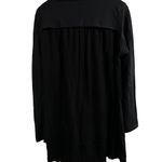 XCVI  Black Lagenlook Asymmetrical Full Zip Size Small Longer Length Jacket. Photo 2