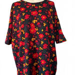 LuLaRoe  Women's Floral Tunic - Red and Yellow XL Photo 0