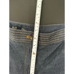 Brooks Brothers Womens Linen Blend Wide Leg Crop Pants Size 6 Denim Striped Photo 8