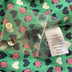 Talbots Hearts & Ladybug Button Down Cotton Shirt Green Pink Navy White Sz SP Photo 7