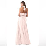 Azazie Bridesmaid Landry Maxi Dress Vintage Rose Size A8 New With Tags Size 8 Photo 4