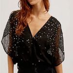 Free People NEW Intimately Black Summer Shine Bodysuit, Size S New w/Tag Photo 9
