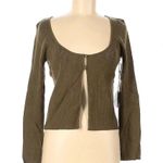 Petal and Pup  Luna Knitted Ribbed Button Cardigan Olive Green Size L NWT Photo 1