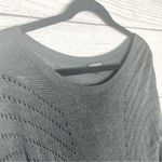 EXPRESS  Charcoal Gray 3/4 Sleeve Lightweight Sweater Tunic Size Large Photo 4