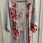 Plum Pretty Sugar Floral Rayon Bridal Robe Women’s XS Photo 5