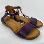 Miz Mooz New York City Purple Leather Ankle T-Strap Gladiator Sandals 40 US 9.5 Photo 0