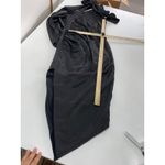 Arias Dress Womens 6 Black Crepe Asymmetrical Drapey Halter Midi Formal Cocktail Photo 8