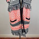 Lucky Brand Aztec Fringe Cape Cardigan Photo 4