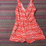 Alternative DEEP V CUT ORANGE STRIPED ROMPER Photo 1