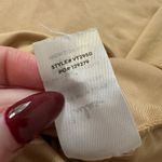 Lulus tan mockneck short cap sleeve bodysuit size M Photo 4