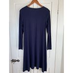 Eileen Fisher  Dress Women’s Small Long Sleeve Midi Blue T Shirt Casual‎ Stretch Photo 2
