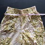 Panama Jack  Green & Cream Linen Beach Pants Wide Leg Pockets Women’s Sz XS NWT Photo 6