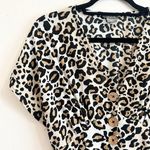 Angie 40's Style Cheetah Print Dress size small Photo 3