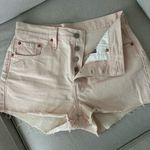 Levi's NWOT Levi’s 501 Women’s denim jean button fly pink shorts size 28 Photo 3