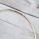 Vintage Bracelet 9" Gold Tone Bangle with Fluffy Multi Colored Ball Charm Photo 2