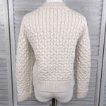 Gap  Wool Blend Full Zip Cable Knit Cardigan Sweater Oatmeal-Small Photo 1
